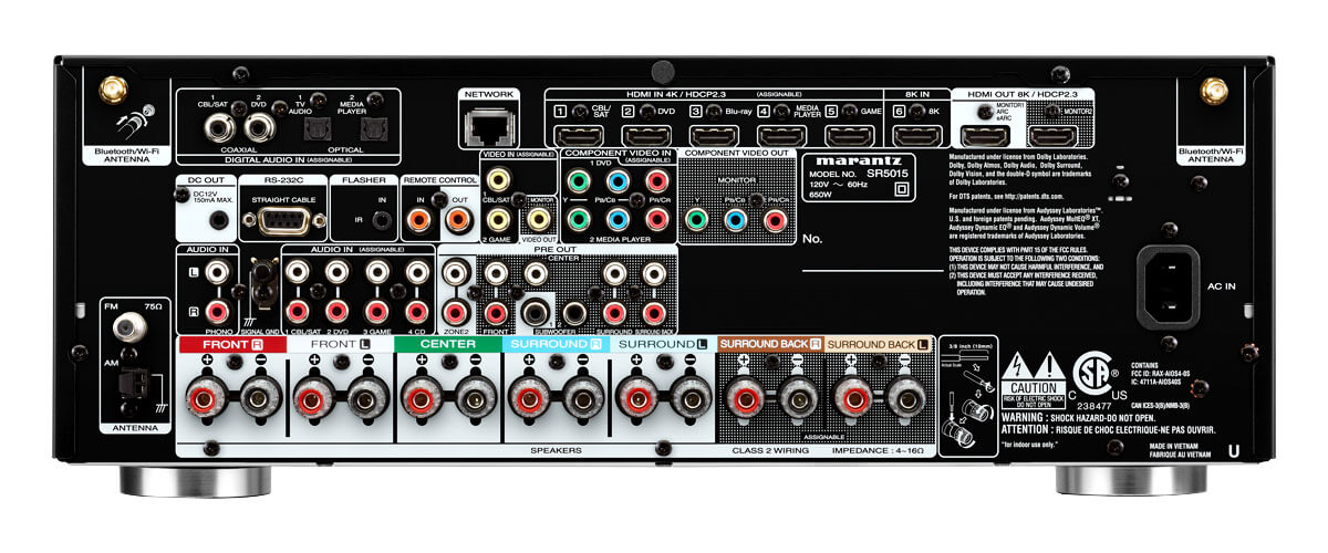 Marantz SR5015 back