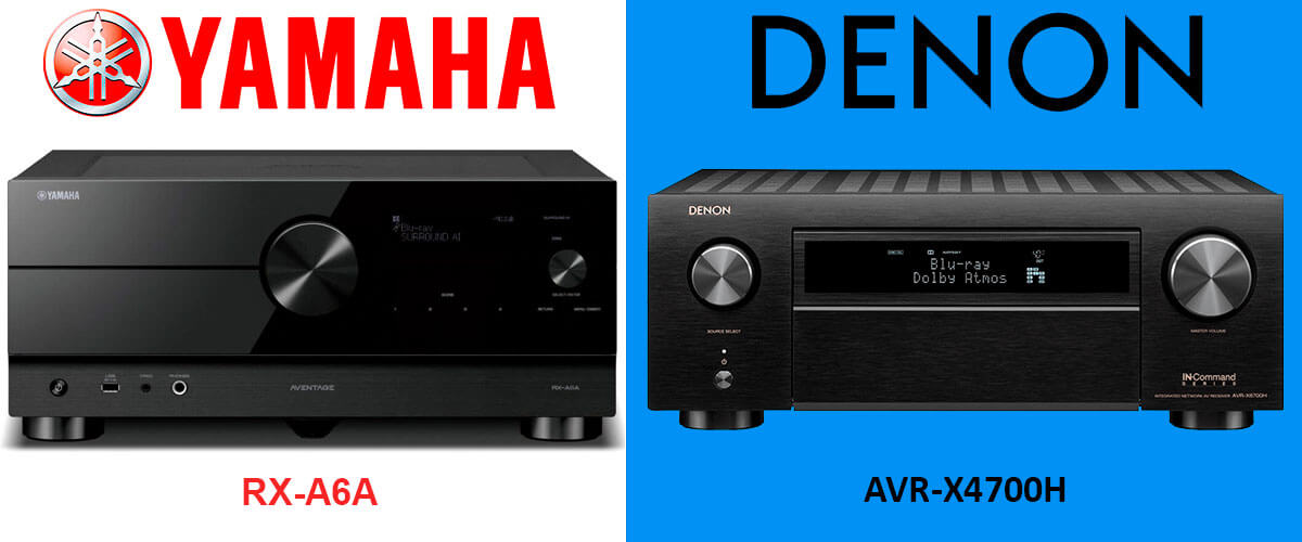 Denon AVR-X4700H vs Yamaha RX-A6A comparison