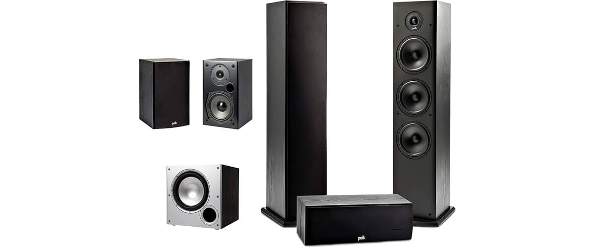 Polk Audio 5.1 Channel Home Theater System features