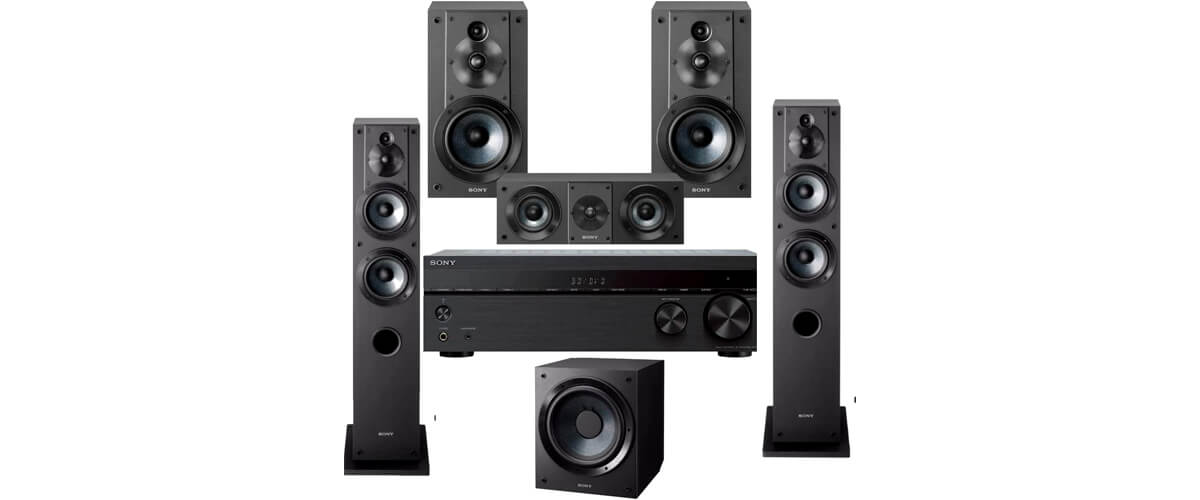 Home Theater System with Sony STRDH590 features