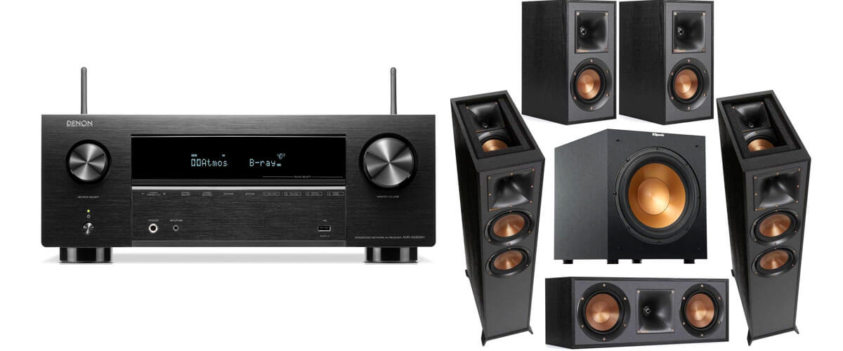 Denon AVR-X2800H with Klipsch 5.1 Home Theater System features