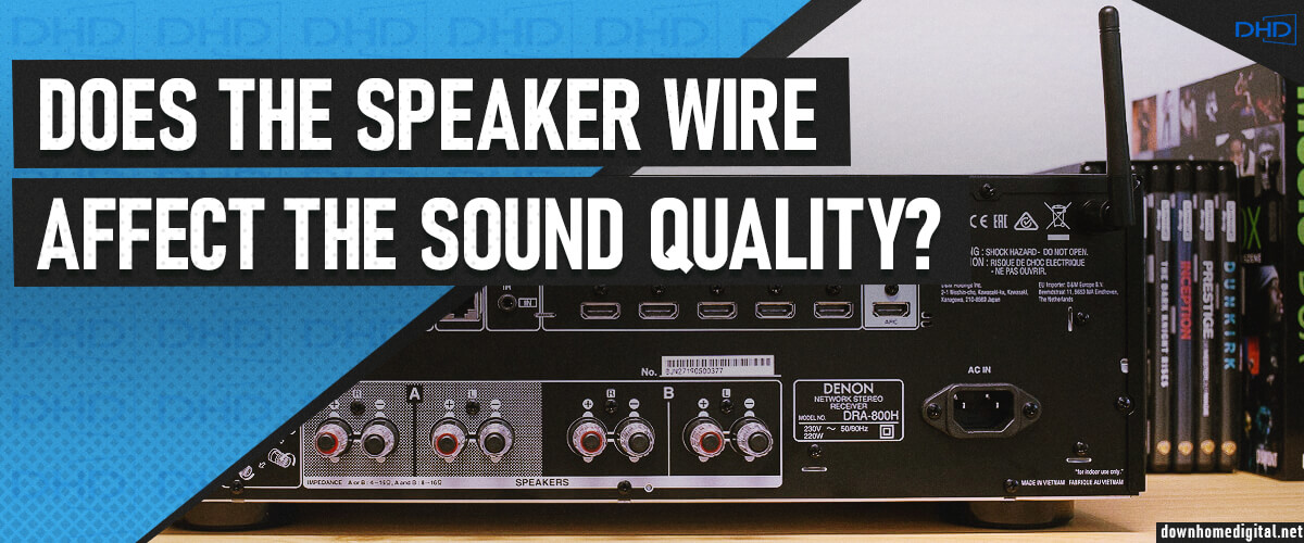 does the speaker wire affect the sound quality in the stereo system?