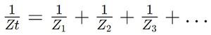 the total impedance (Zt) formula