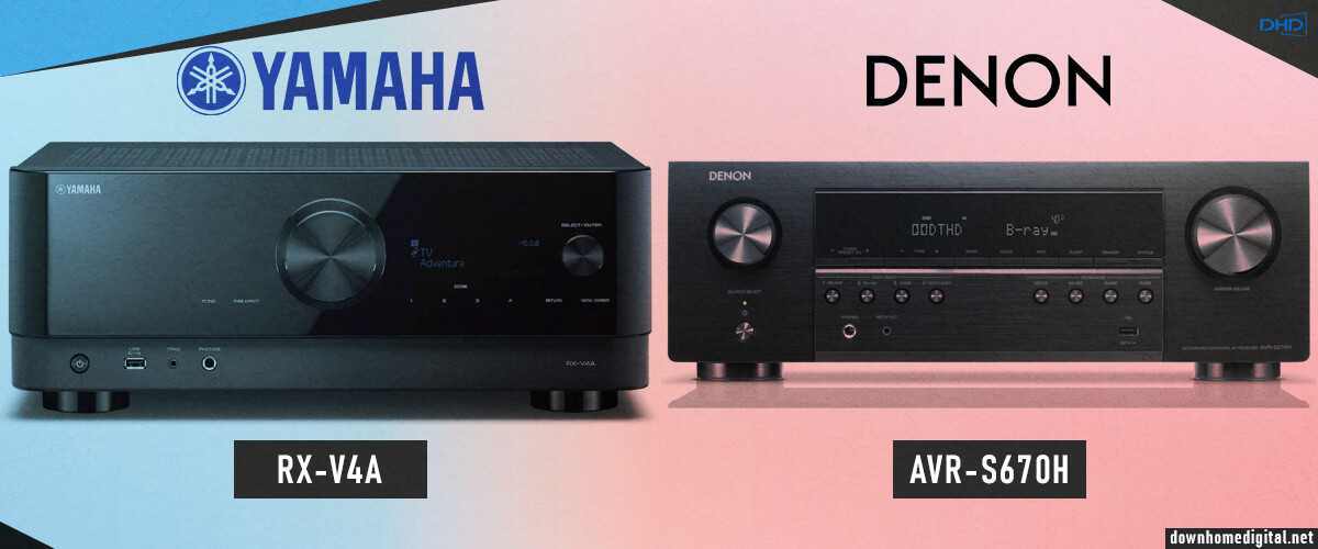 Yamaha RX-V4A vs Denon AVR-S670H AV receivers comparison
