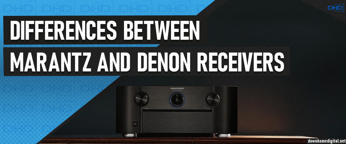 The main differences between Marantz and Denon receivers