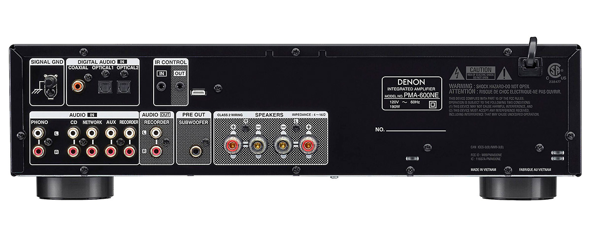 Denon PMA-600NE back