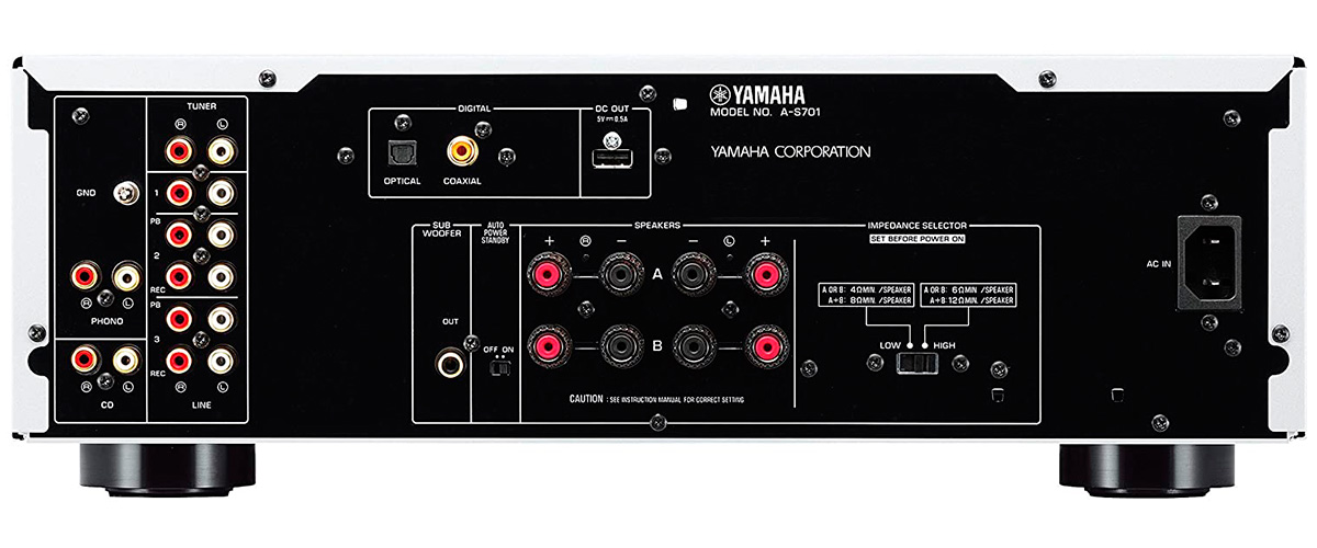 Yamaha A-S701 back