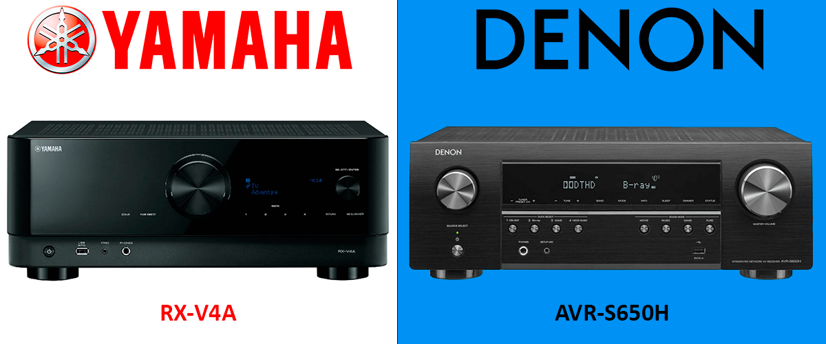 Yamaha RX-V4A vs Denon AVR-S650H comparison