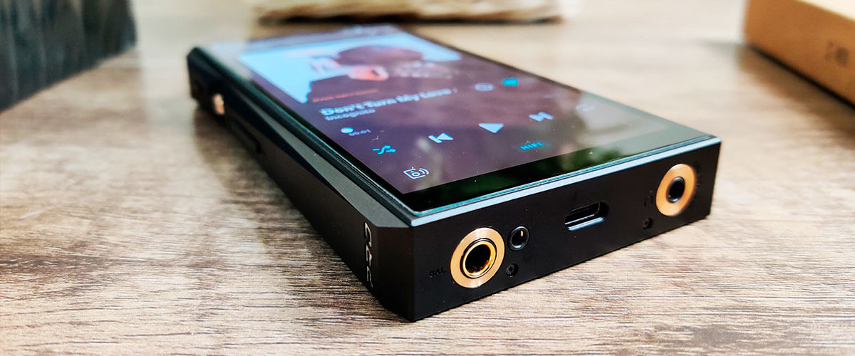 FiiO M11 Plus on a table