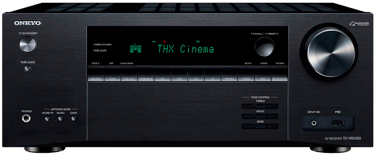Onkyo TX-NR6100 front view