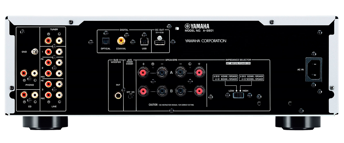 Yamaha A-S701 back